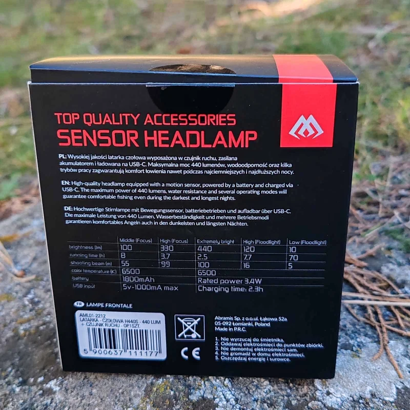 Други Челник MIKADO / HEAD TORCH H440S + MOVE SENSOR
