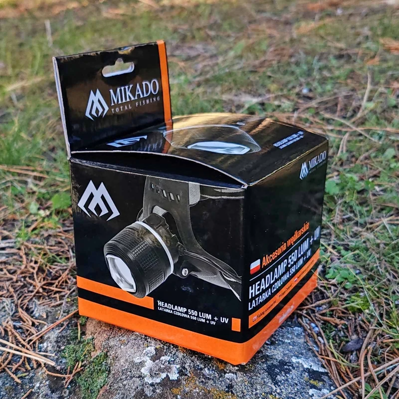 Други Челник MIKADO HEADLAMP - 550 LUM + UV