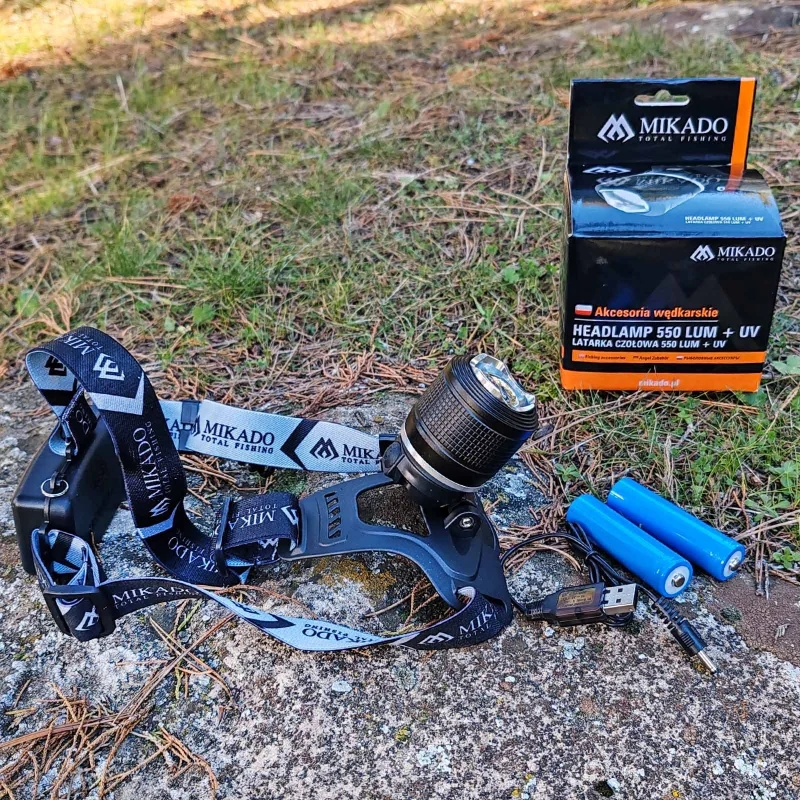 Други Челник MIKADO HEADLAMP - 550 LUM + UV