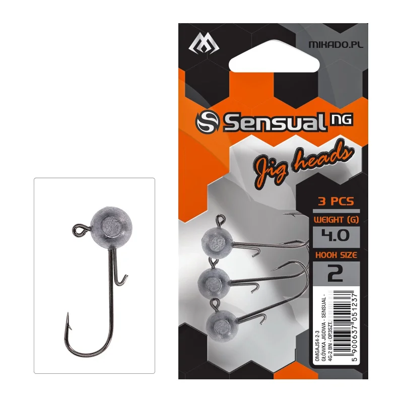 Куки с олово Джиг глава MIKADO SENSUAL NG JIG / 10 г - N1 - 3 броя