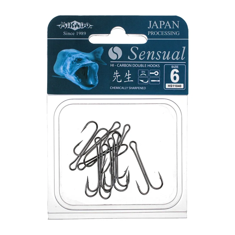 Куки двойни Куки MIKADO DOUBLE HOOK / BN - черен никел