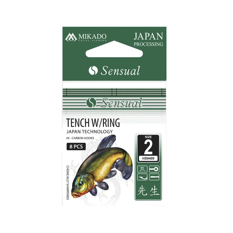 Куки с  ухо Куки MIKADO TENCH W/RING / BN - черен никел