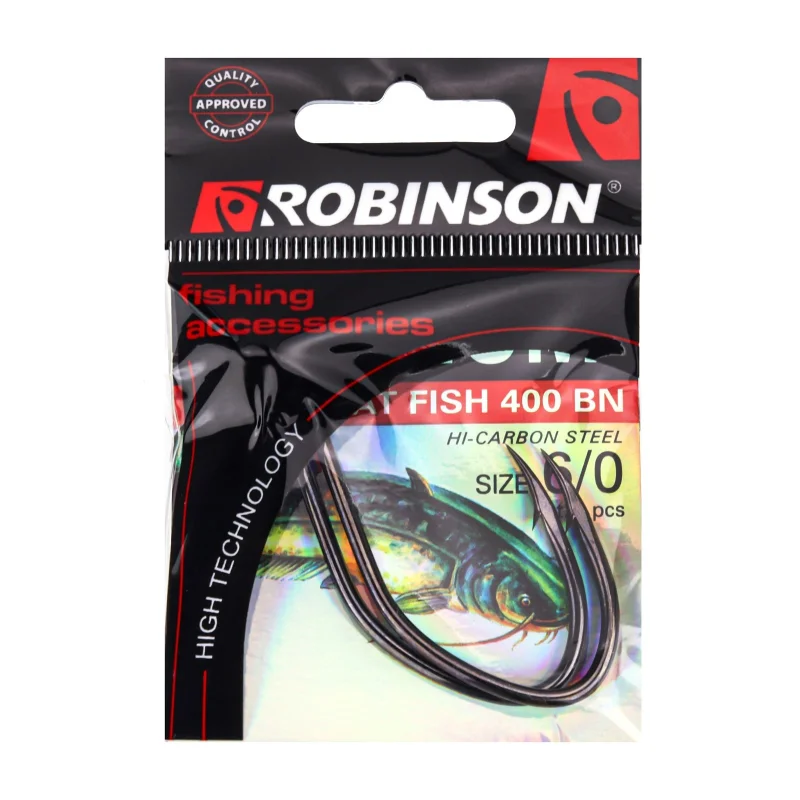 Куки с  ухо Куки ROBINSON TITANIUM - CAT FISH / 400 BN