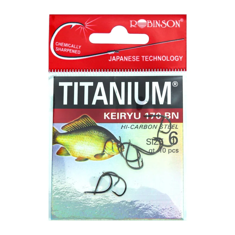Куки с лопатка Куки ROBINSON TITANIUM - KEIRYU / 170 BN - черен никел