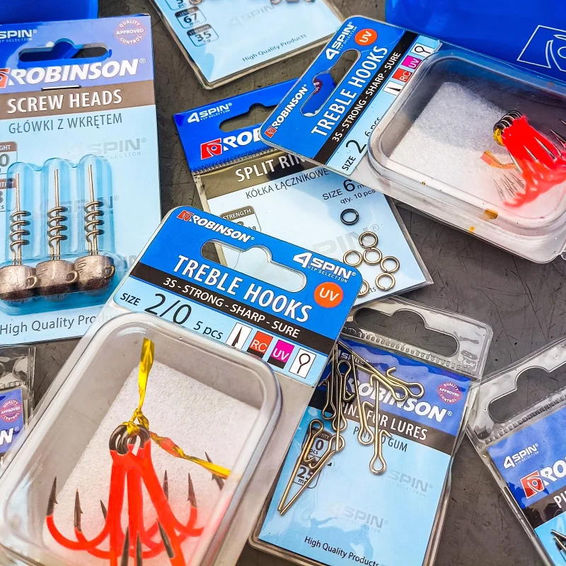 Куки тройни Куки ROBINSON TREBLE HOOK 3S / FLUO RED