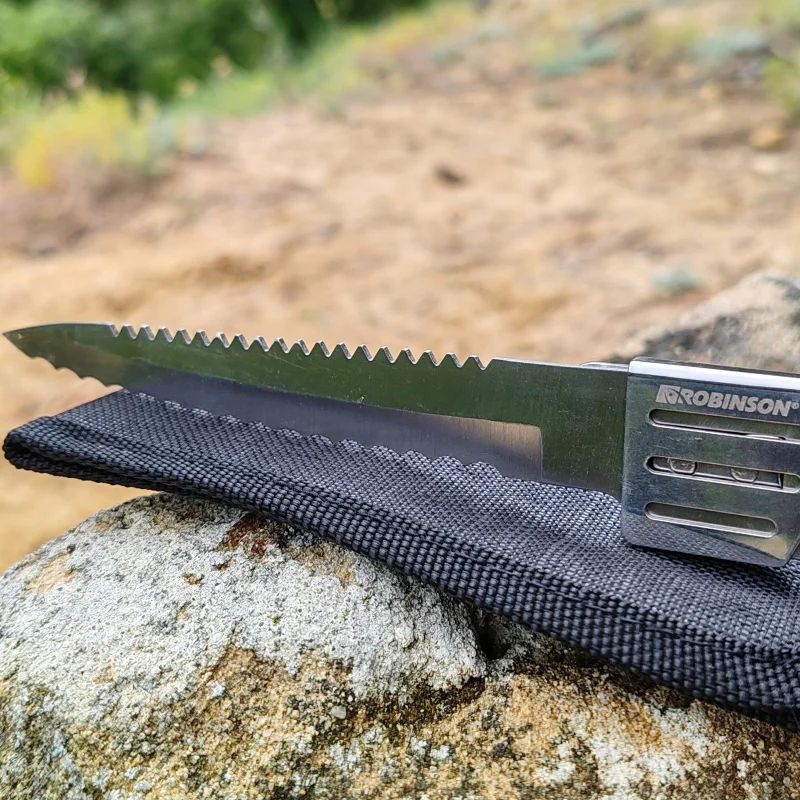 Инструменти - клещи, ножици, кохери, ножове... Нож ROBINSON - 006 / троен с кания