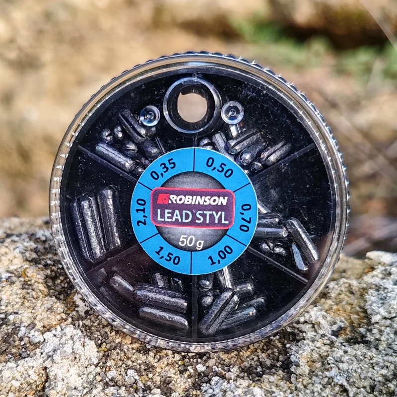 Тежести за риболов Олово ROBINSON цилиндър - цепено за плувка / 50 г