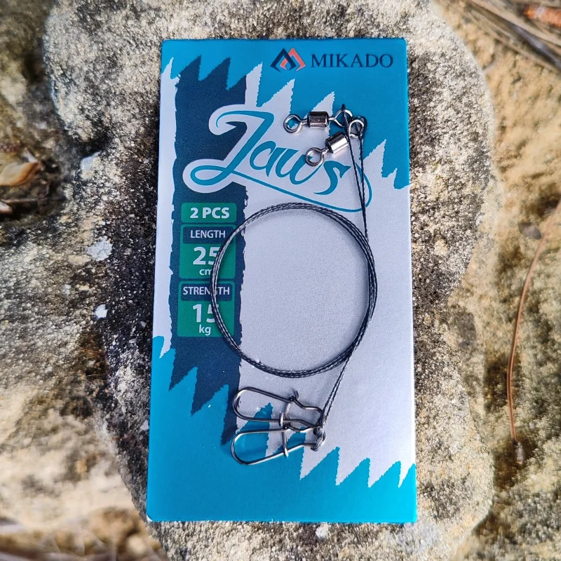 За риболов на хищници Повод MIKADO - волфрам JAWS TUNGSTEN EXTRA LIGHT / 2,5 кг