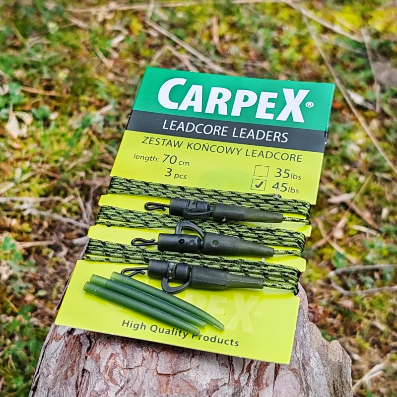 За риболов на шаран Повод ROBINSON оловен SAFETY CLIP 2 / 35 lbs, 45 lbs - 3 броя