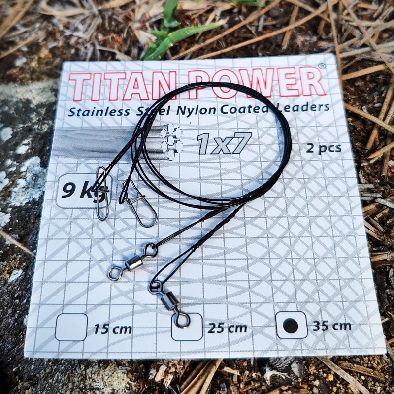 За риболов на хищници Повод ROBINSON TITAN POWER  стоманен - 15, 25, 35 см / 9 кг