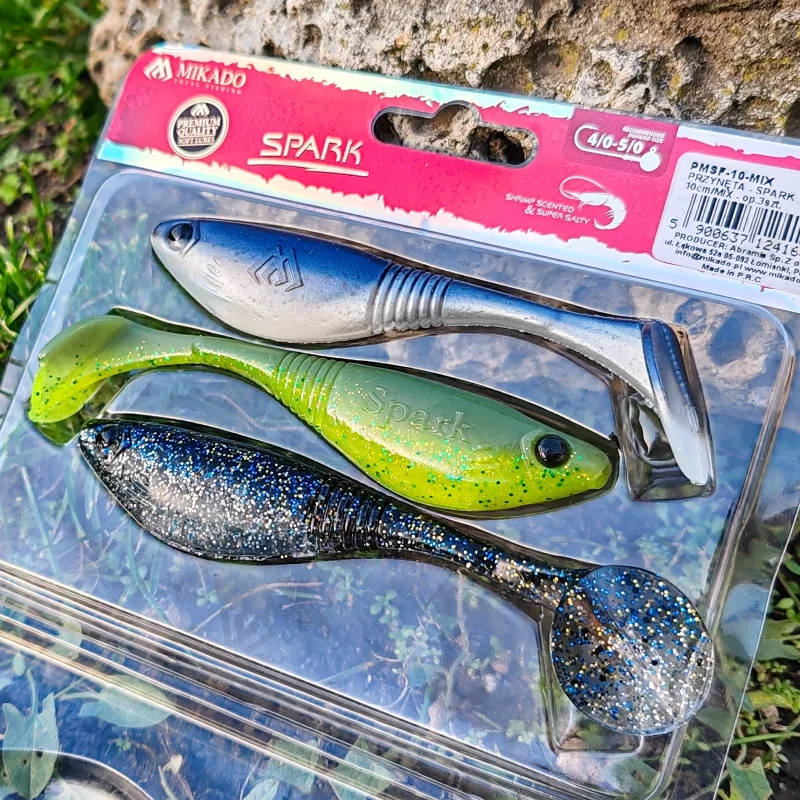 Спининг Силиконова примамка MIKADO SPARK 10 см / MIX