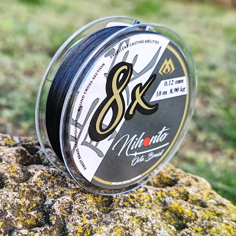 Плетени влакна Влакно плетено MIKADO 8X OCTA BRAID BLACK 10 м