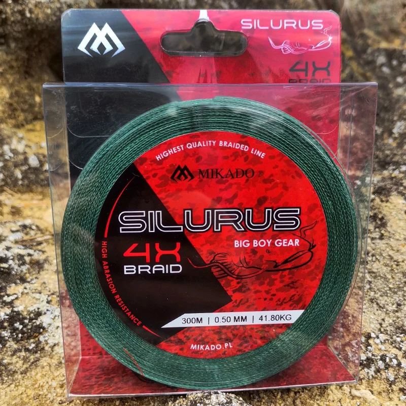 Плетени влакна Влакно плетено MIKADO 4 X SILURUS BRAID GREEN 300 м