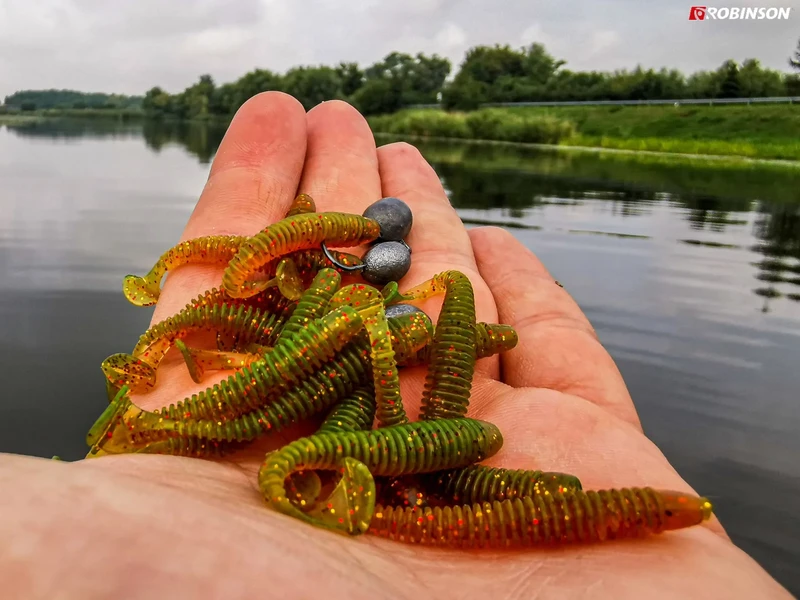 Силиконови Силиконова примамка ROBINSON TWISTER WASABI / TA-SH - 5 бр.