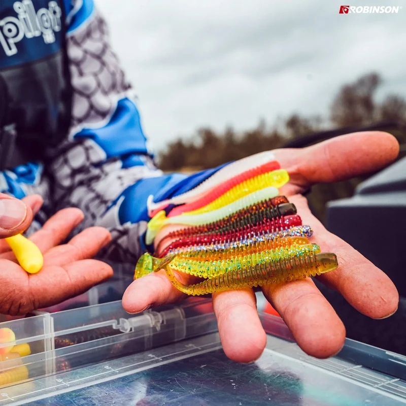 Силиконови Силиконова примамка ROBINSON TWISTER WASABI / TA-SH - 5 бр.